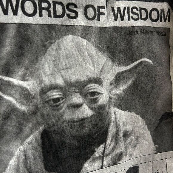 Star Wars Gray Yoda Wisdom Tee XL - Picture 12 of 15